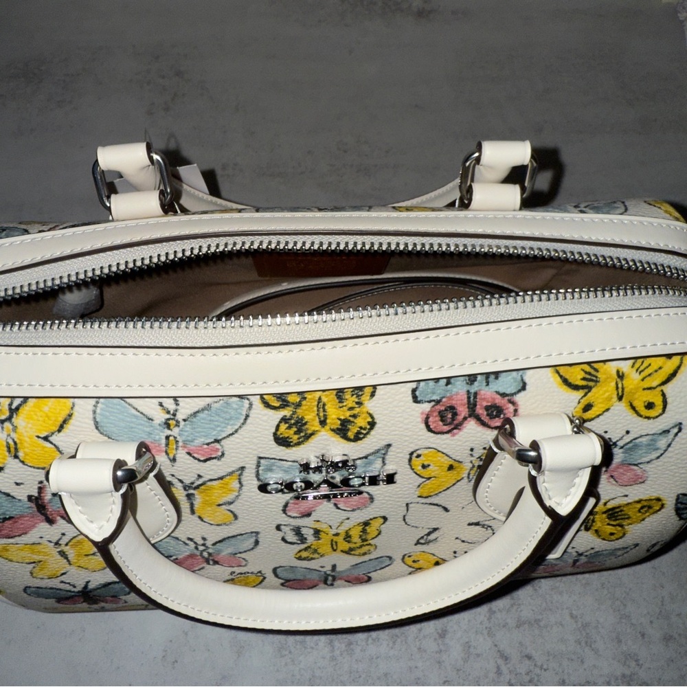 Coach Butterfly Rowan Satchel Bag NWT - Picture 4 of 13